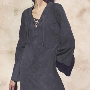SUEDE DRESS